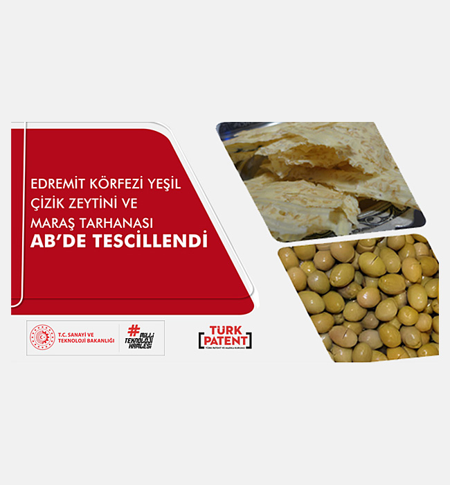 Edremit Körfezi Yeşil Çizik Zeytini ve Maraş Tarhanası Avrupa Birliği'nde Tescillendi