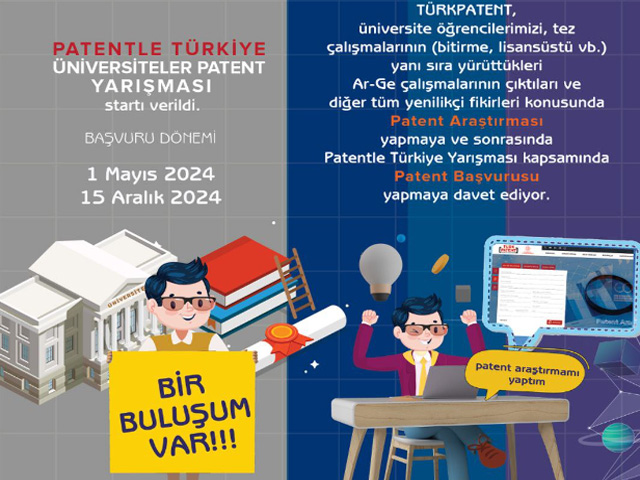 Patentle Türkiye - 4. Üniversiteler Patent Yarışması Başladı