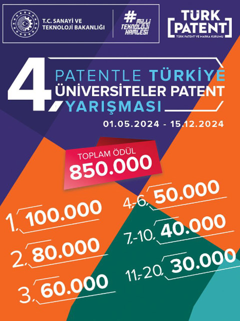 Patentle Türkiye - 4. Üniversiteler Patent Yarışması Başladı